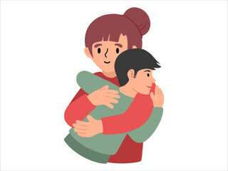 Mother day People Character illustration
