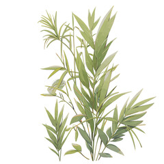 Fototapeta premium Plant texture anime style, Illustration