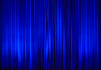 blue stage curtain as design background