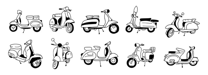 Motorcycle or Scooter Icon © Demokoo Design