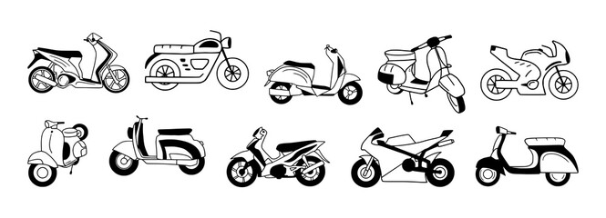 Motorcycle or Scooter Icon