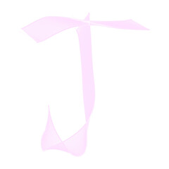 english alphabet ribbon.