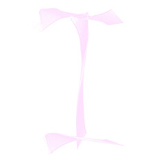 english alphabet ribbon.