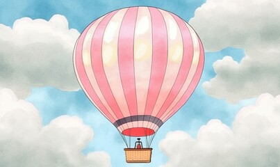 Obraz premium hot air balloon in sky