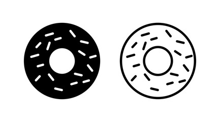 Fototapeta premium Donut icon vector. doughnut icon. donut logo
