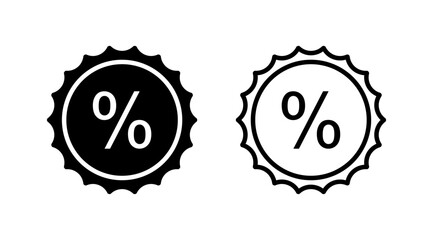 Discount icon vector. shopping tags. percentage icon