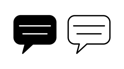 Chat icon vector. Chat Icon in trendy flat style isolated. Speech bubble symbol