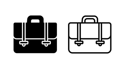 Briefcase icon vector. Portfolio vector icon. suitcase icon