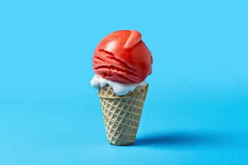 Strange ball ice creams with vegetable flavors.