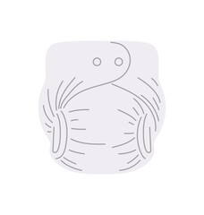 White diapers icon concept