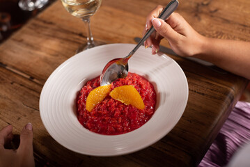 Risotto remolacha