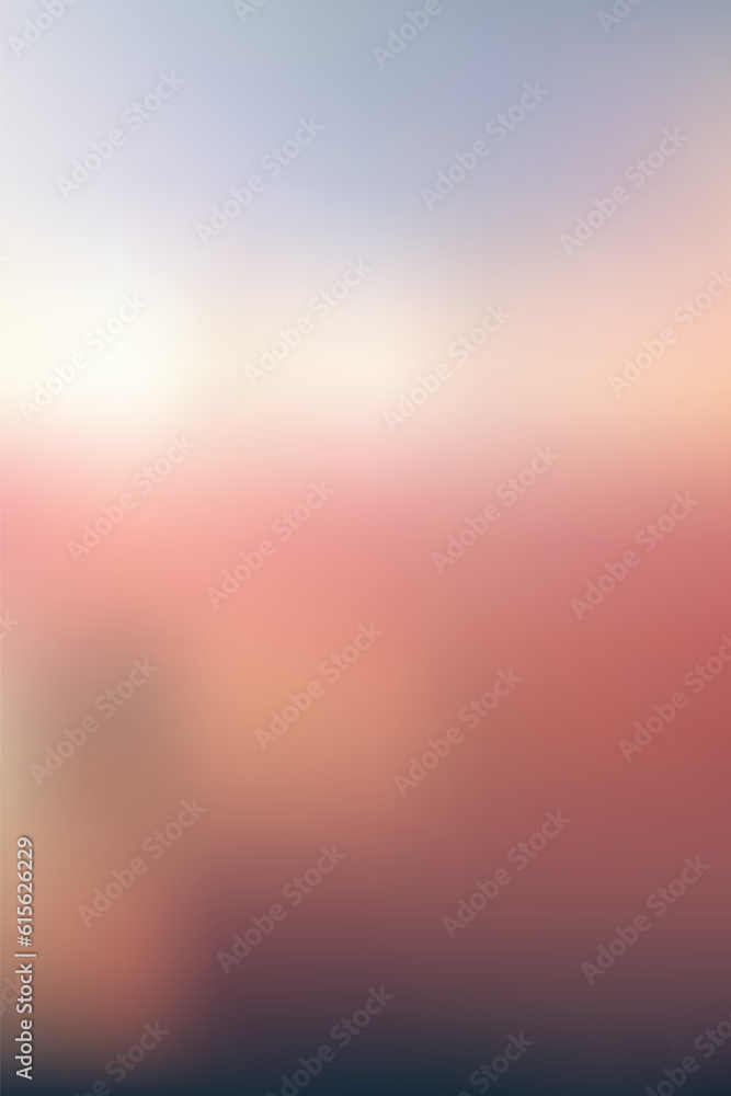 Aufkleber colorful sunset gradient vector background,simple form and blend of color space as contemporary back