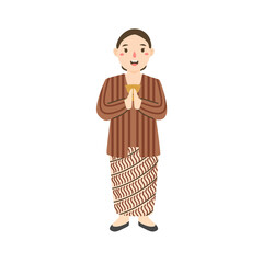 woman wear yogyakarta traditional clothes