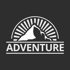Mountain adventure logo