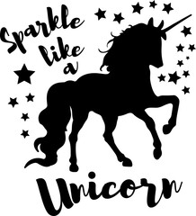 Unicorn horse svg