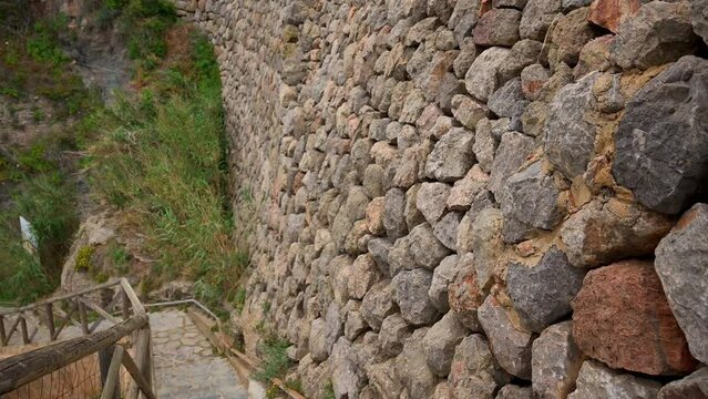 Discover the Serene Pathways of Mallorca Bunyabulfur, Leading to Cliffs and Tranquil Waters of Mediterranean Sea at Tramuntana Mountains, Summer Beach Vibes and Blue Water, Landscape view, Travel Time