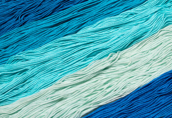 Cotton threads for embroidery ideal for texture