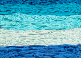 Cotton threads for embroidery ideal for texture