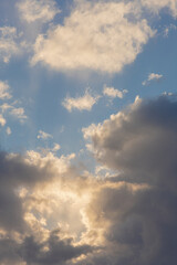 blue sky with clouds