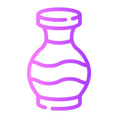 vase Line Gradient Icon
