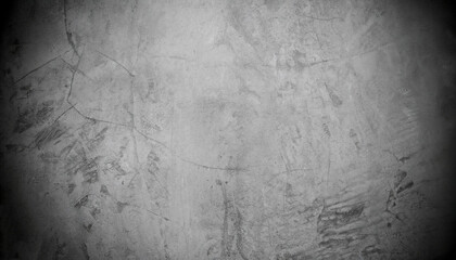 Old wall texture cement dark black gray background abstract grey color design are light with white gradient background.