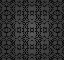 Seamless ornament. Modern background. Geometric modern dark pattern