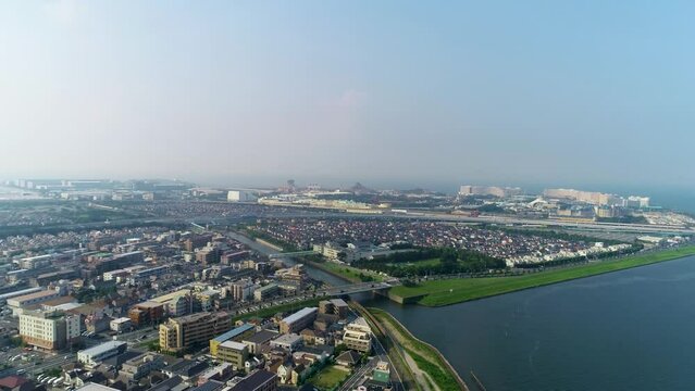 東京葛西の空撮