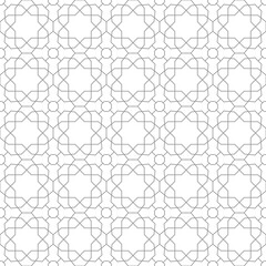 Geometric abstract pattern. Geometric modern ornament. Seamless modern silver background