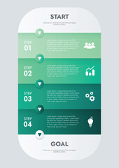 Business template for presentation. Infographic business data visualization. Process chart with elements of graph, diagram, steps, options, process. Vector and illustration concept for presentation.
