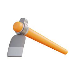 3d illustration hoe