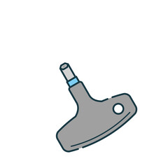 シンプルなイラスト_T型ハンドルソケット