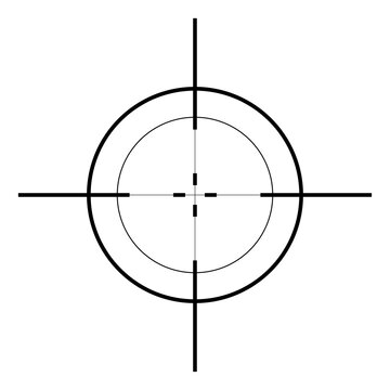 shooting target with bullet on white transparent backgrund png.