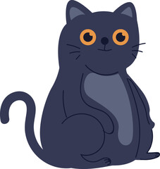  Happy black cats stitting design svg