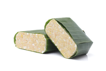 Tempeh isolated on white background