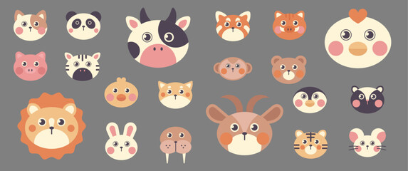 Obraz premium Cute Playful Animal Head 2