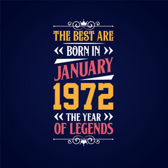 Best are born in January 1972. Born in January 1972 the legend Birthday