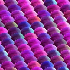 colorful whimsical feathers playful patterns in vivid colors using illustration art