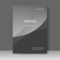 Cover book modern design. Annual report. Poster, Brochure template, catalog. Simple Flyer promotion. magazine. Vector illustration