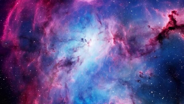 A blue galaxy formed after a supernova explosion. A beautiful nebula.