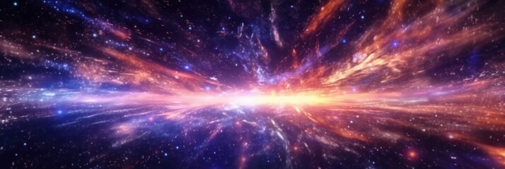 Fototapeta premium Abstract patterns in the sky with many bright stars. Concept of wonder and magic. Generative AI