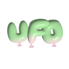 UFO Element 3D Gradient