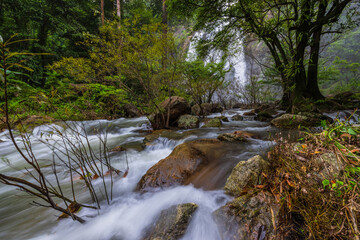 Khlong Lan  waterfall, Beautiful waterfall in Kamphaeng Phet  province, ThaiLand.