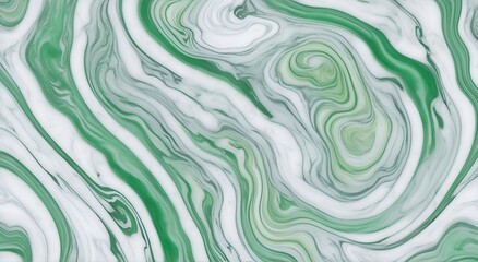 white and green marble background 