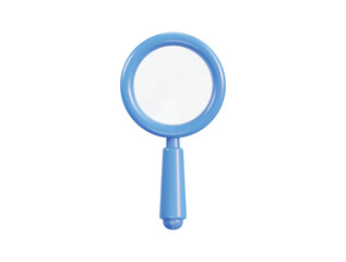 3d Magnifying glass discovery research search analysis concept 3d vector icon