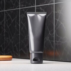 set of cosmetic bottles