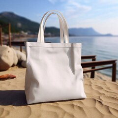 bag on the beach