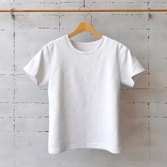white t-shirt on a hanger generative AI