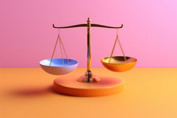 Legal scales of justice and equality concept, World Intellectual Property Day