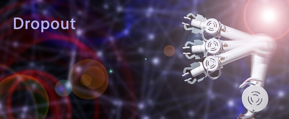 Dropout a regularization technique where neurons are randomly