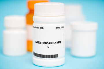 Methocarbamol medication In plastic vial